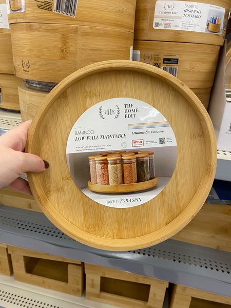 New the home edit bamboo organizers at Walmart // home decor //kitchen organizing // pantry 