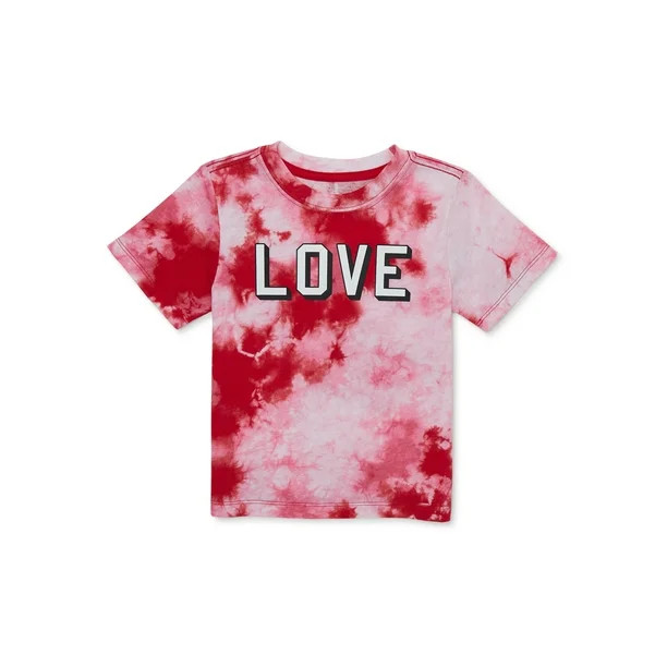 Valentine's Day Toddler Boy Short Sleeve Graphic Tee, Sizes 12M-5T | Walmart (US)