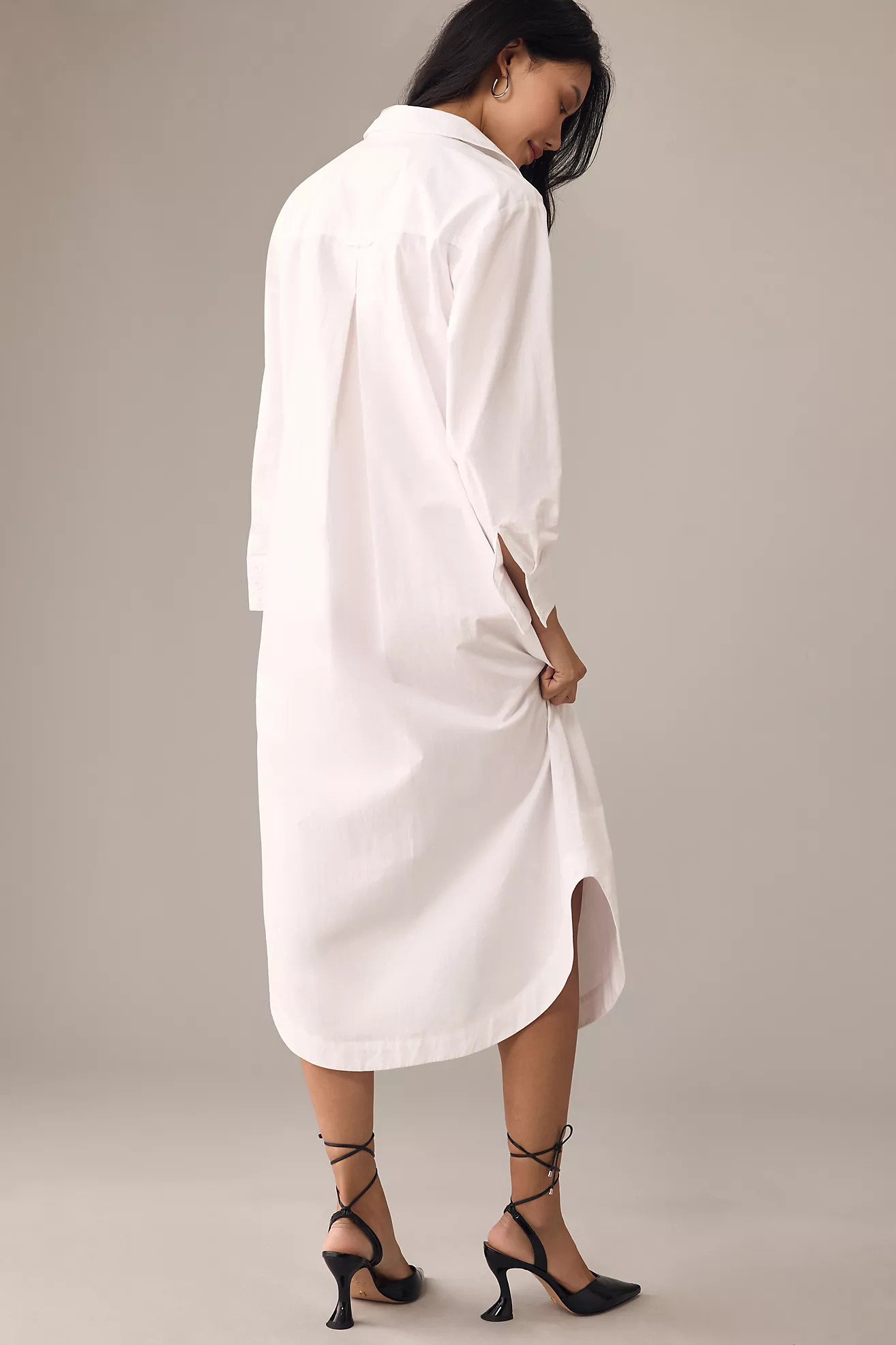 The Soren Long-Sleeve Shirt Dress by Maeve | Anthropologie (US)