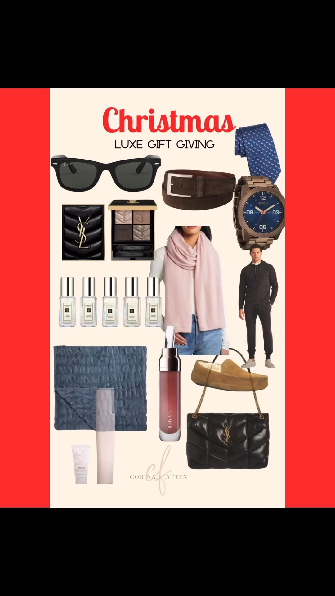 Luxe, high end gifts that will be loved
Cashmere scarf, YSL, handbag, Jo Malone, men’s watch, tie, over 40, gifts for him, gifts for her

#LTKCyberWeek #LTKHoliday #LTKGiftGuide