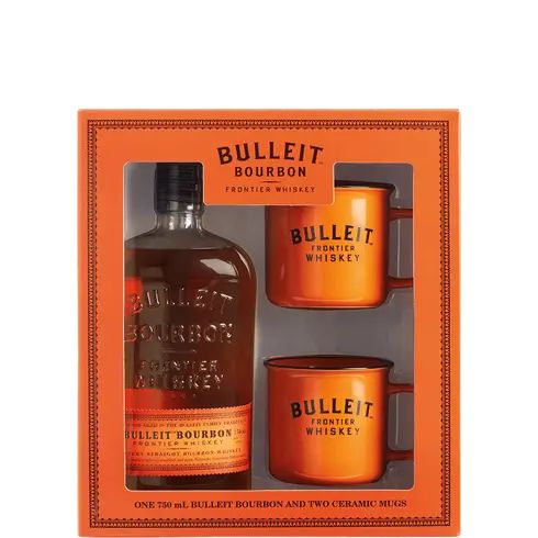 Bulleit Bourbon w 2 Mugs Gift 750ml Btl | Total Wine