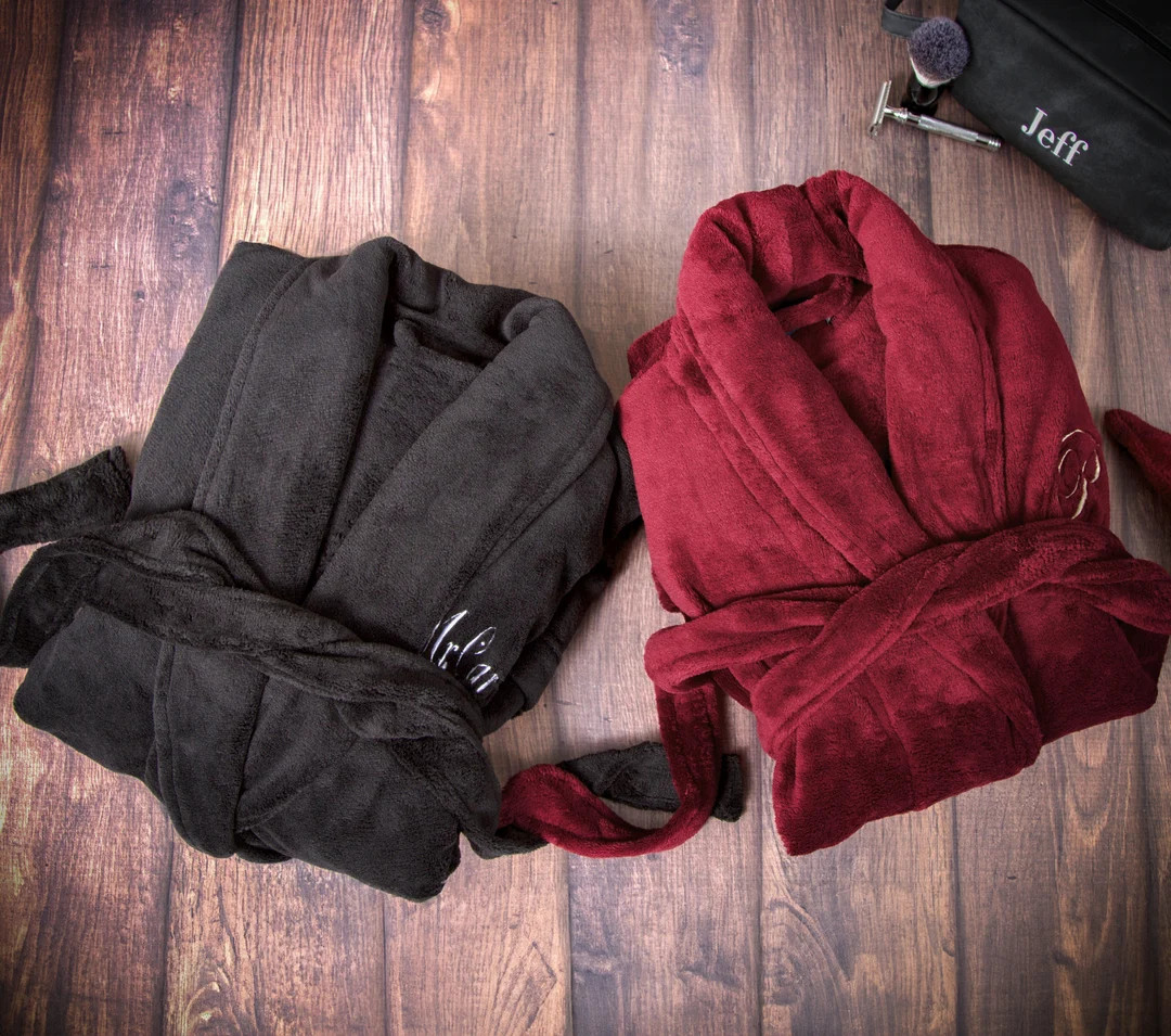 Personalized Men's Gift Cozy Fleece Robe Custom Gift - Etsy | Etsy (US)