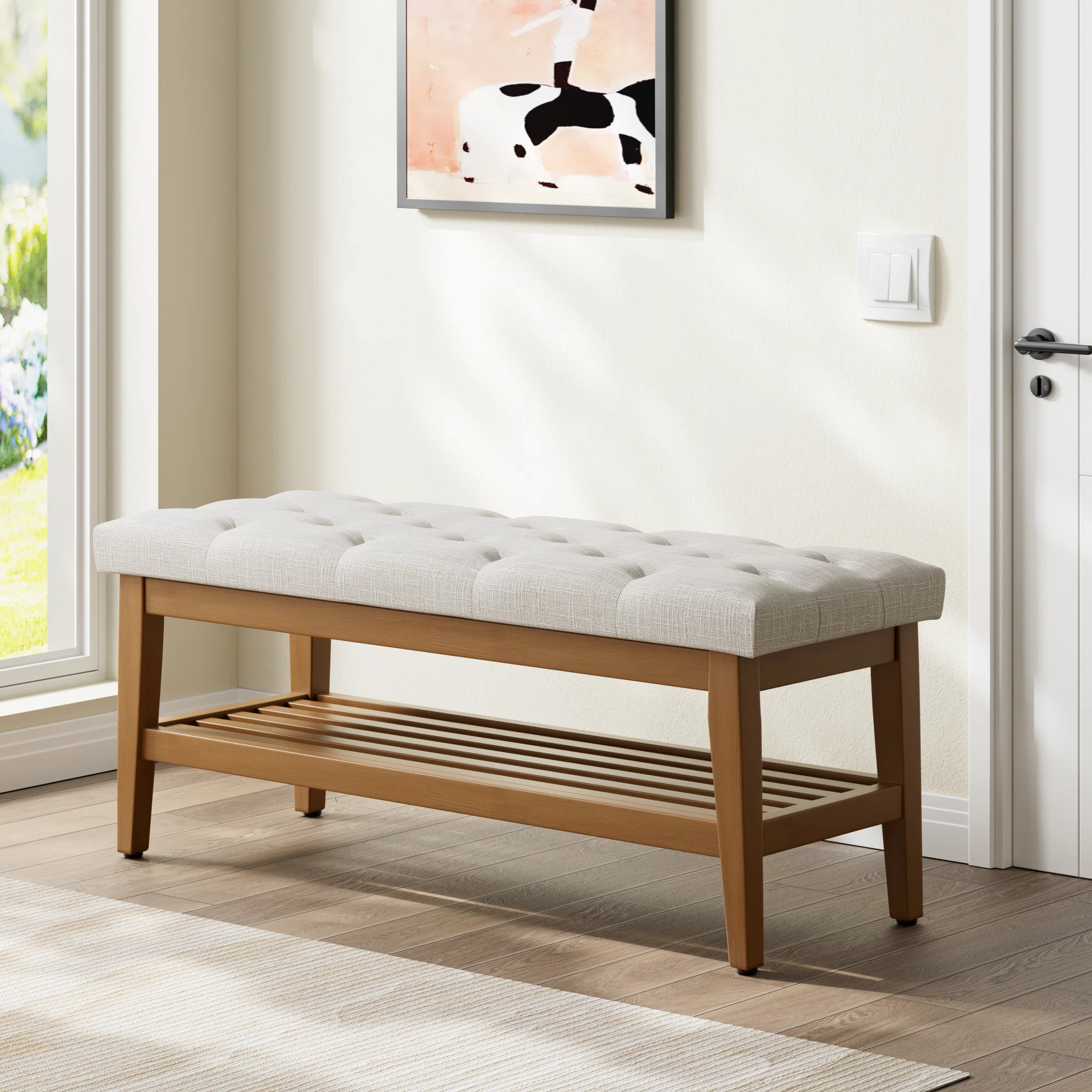 Hahnville Tufted Upholstered Storage Bench | Wayfair North America