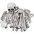 Amazon.com : MOOMARTO 28PCS Plastic Skeleton Skulls and Bones, Bag of Life Size Fake Humans Cavem... | Amazon (US)