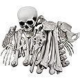 Amazon.com : MOOMARTO 28PCS Plastic Skeleton Skulls and Bones, Bag of Life Size Fake Humans Cavem... | Amazon (US)