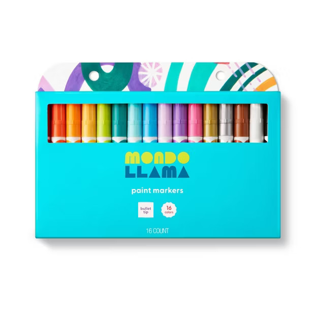 16ct Paint Markers Bullet Tip - Mondo Llama™ | Target