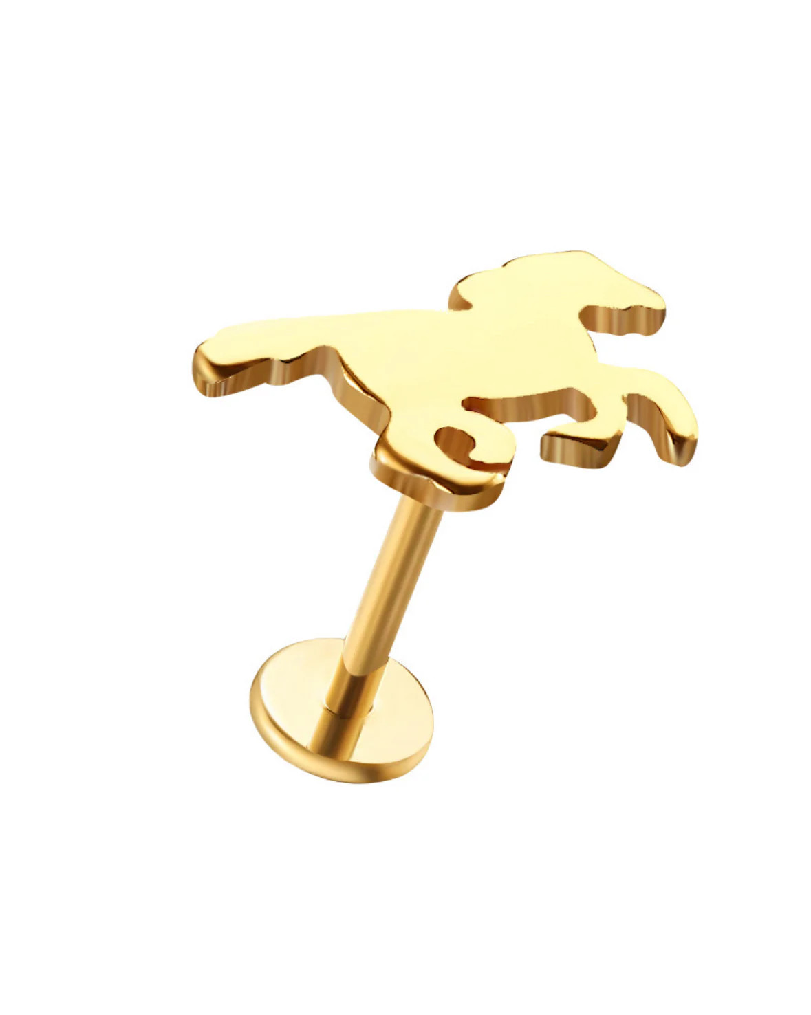 Horse Flat Back Stud | Pierced by Ash Design