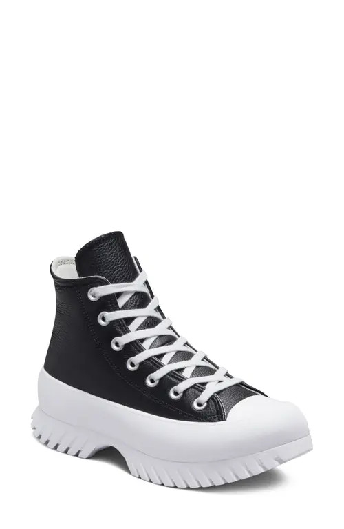 Converse Chuck Taylor® All Star® Lugged 2.0 Hi Sneaker in Black/Egret/White at Nordstrom, Size 9 Wom | Nordstrom