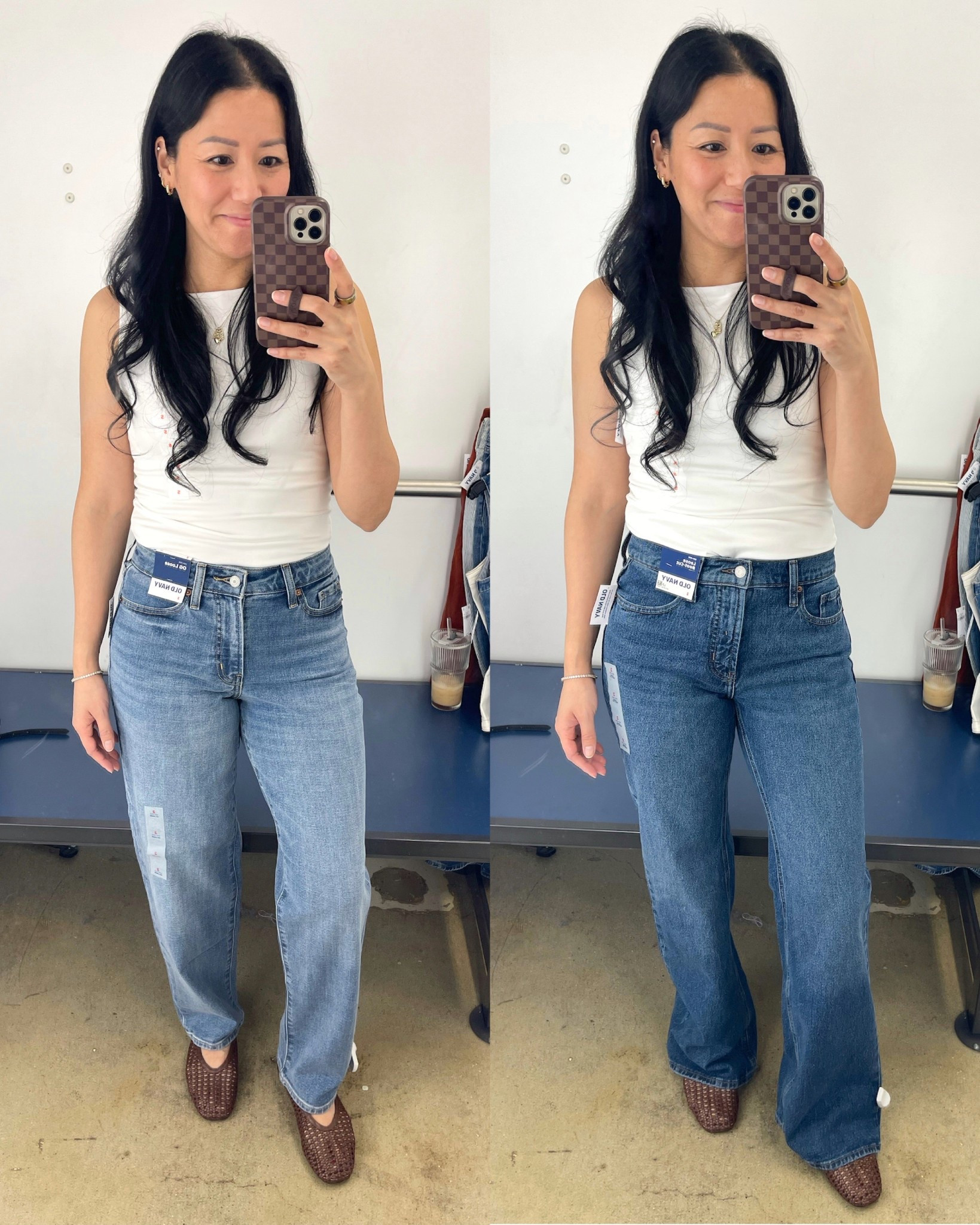 Size small tank
Size 2 OG loose jeans (rise is too short for me); I prefer a high rise
Sized 2 loose boot cut jeans. These were also mid-rise 

#LTKOver40 #LTKSeasonal #LTKSaleAlert
