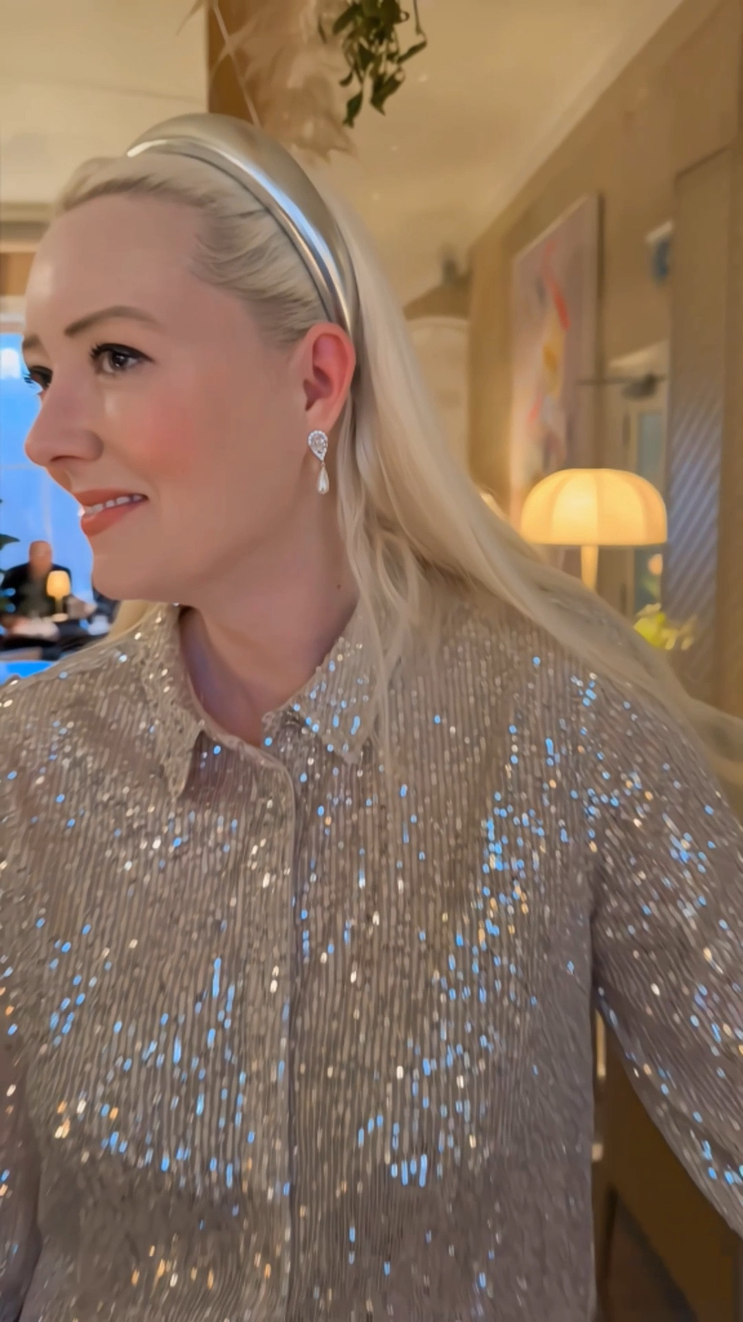 Check out these Jon Richard earrings! Affordable to get a pair for yourself and all your friends, they look perfect with this silver sequin shirt ✨ See the product list for plenty more inspiration and gift ideas ⭐ 

#LTKgiftguide #LTKfestive #LTKeurope