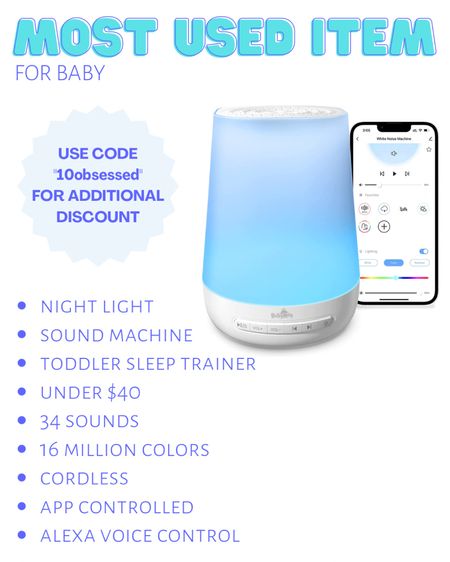 This sound machine is of my most used items (if not THE most used item) since having my baby! It’s so similar to the Hatch sound machine but much more affordable (linked so you can compare)!

Promo code expires 10/19/22 11:59PM PDT.

I also highly recommend their electric nasal aspirator for those baby boogs! 👃 linked!

Baby shower, gift registry

#LTKkids #LTKfamily #LTKbaby