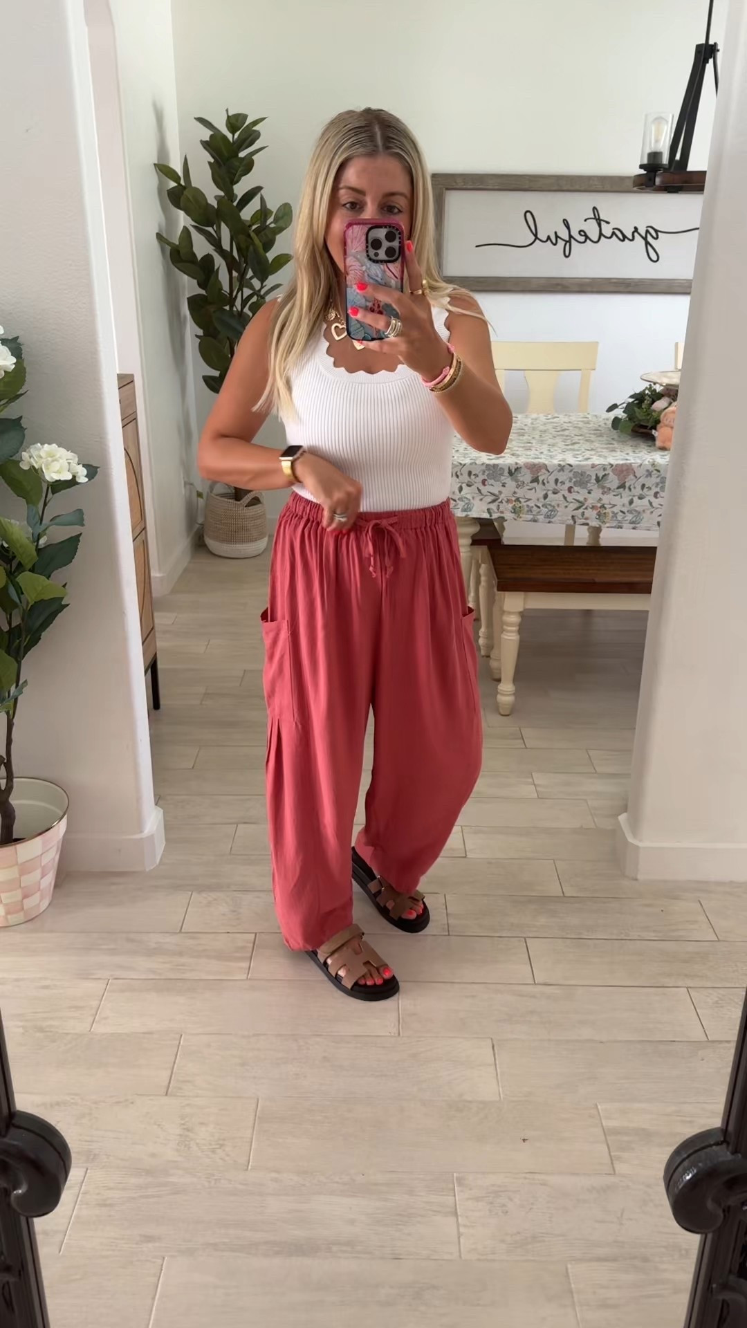 Linen pants on sale
Xs
Sandals up 1/2 a size 
Amazon prime day
Outfit idea 

#LTKSaleAlert #LTKShoeCrush #LTKFindsUnder100