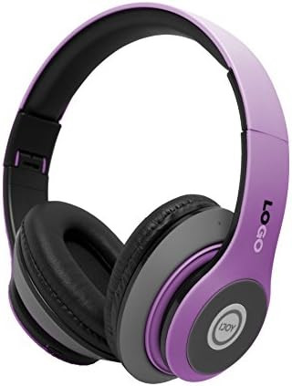 iJoy Matte Rechargeable Wireless Bluetooth Foldable Over Ear Headphones with Mic, EDM | Amazon (US)