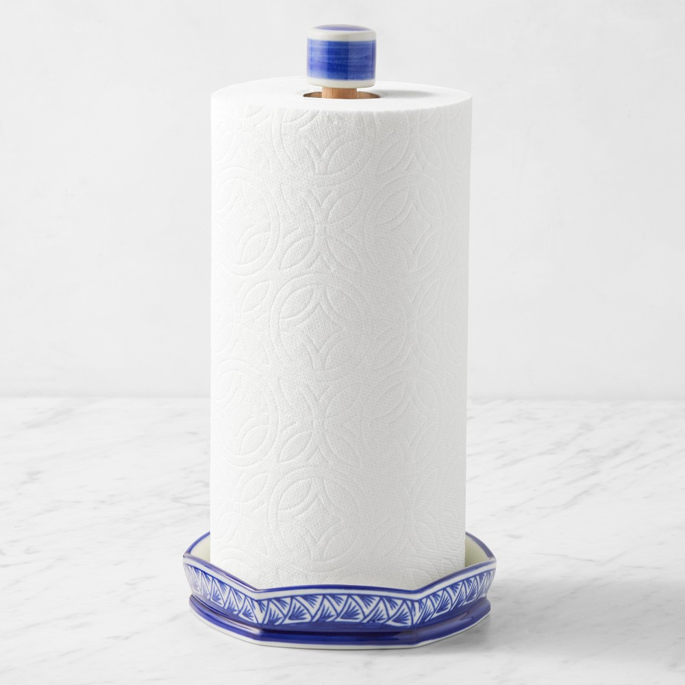 Chinoiserie Porcelain Paper Towel Holder | Williams-Sonoma
