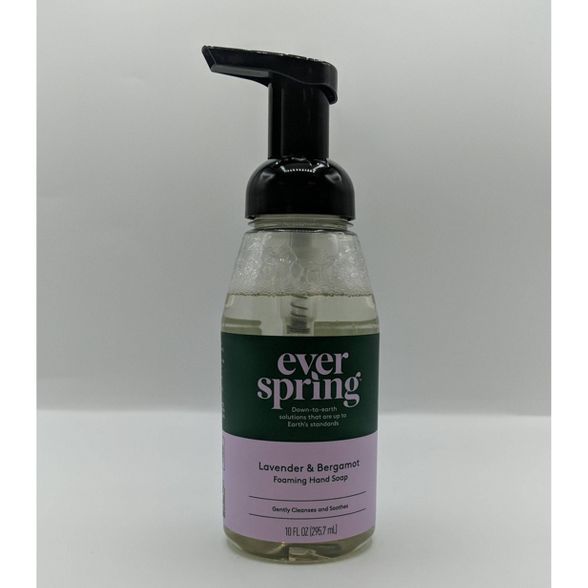 Lavender & Bergamot Foaming Hand Soap - 10 fl oz - Everspring™ | Target