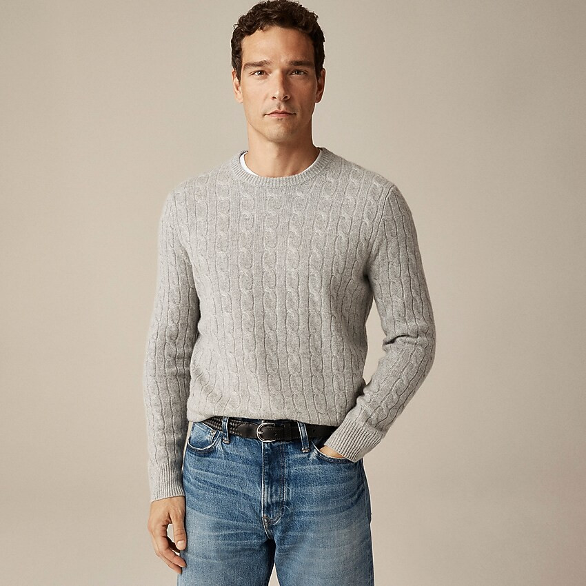 Cashmere cable-knit sweater | J. Crew US