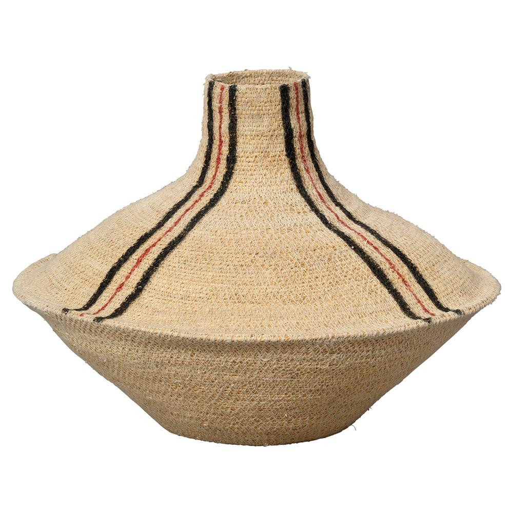 Tarin Coastal Beach Natural Seagrass Floor Basket | Kathy Kuo Home