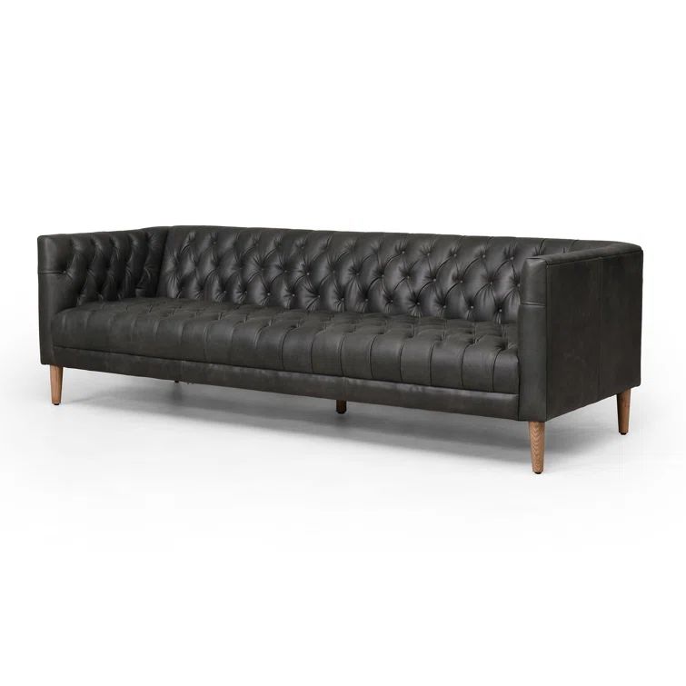 Carnegie 90'' Leather Sofa | Wayfair North America
