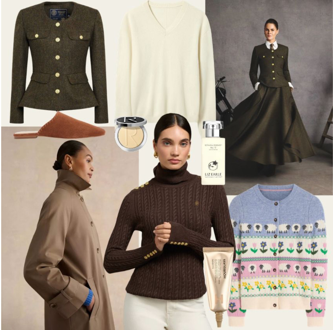 What you've been loving in my everyday wardrobe. Cheltenham Races outfit ideas from Holland Cooper. British made tailoring, tweed, country style. Trench coat style from the highstreet, spring knitwear, luxury beauty.  

 #LTKFashionMonth #LTKhaul #LTKspringtrends