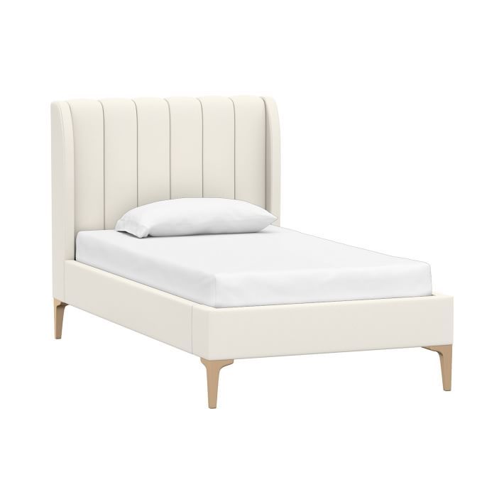 Avalon Channel Stitch Upholstered Bed | Pottery Barn Teen | Pottery Barn Teen