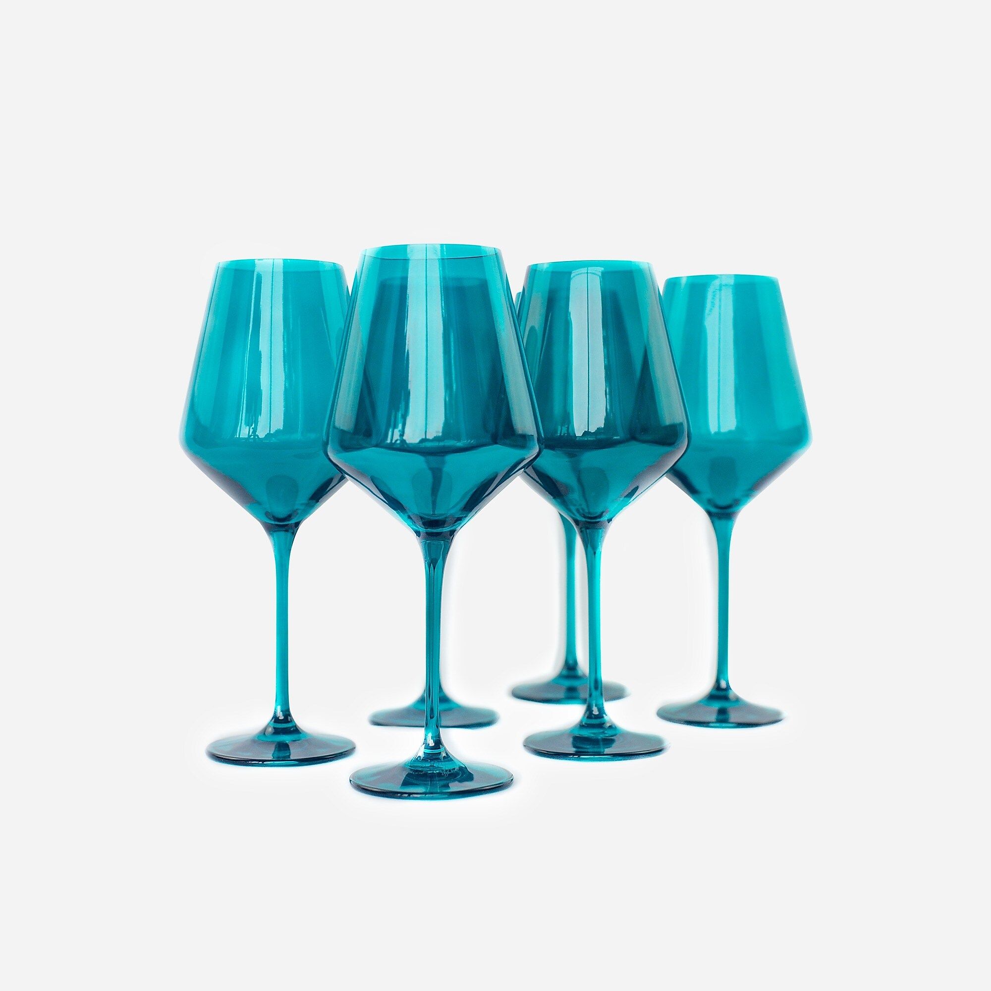 Estelle Colored Glass stemware set-of-six | J.Crew US