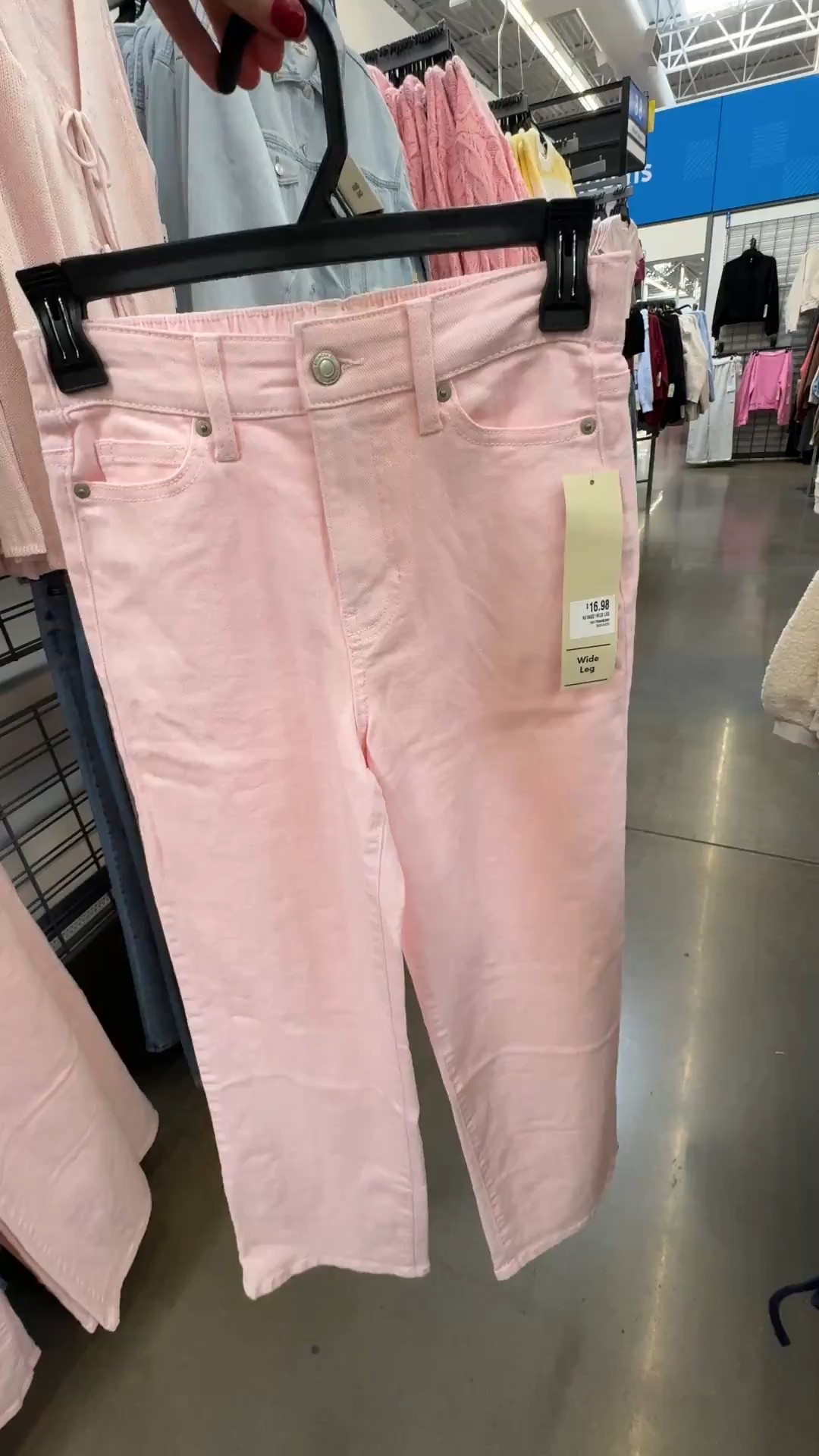 Walmart new arrival, pink jeans with elastic waist 

#LTKootd #LTKFindsUnder50