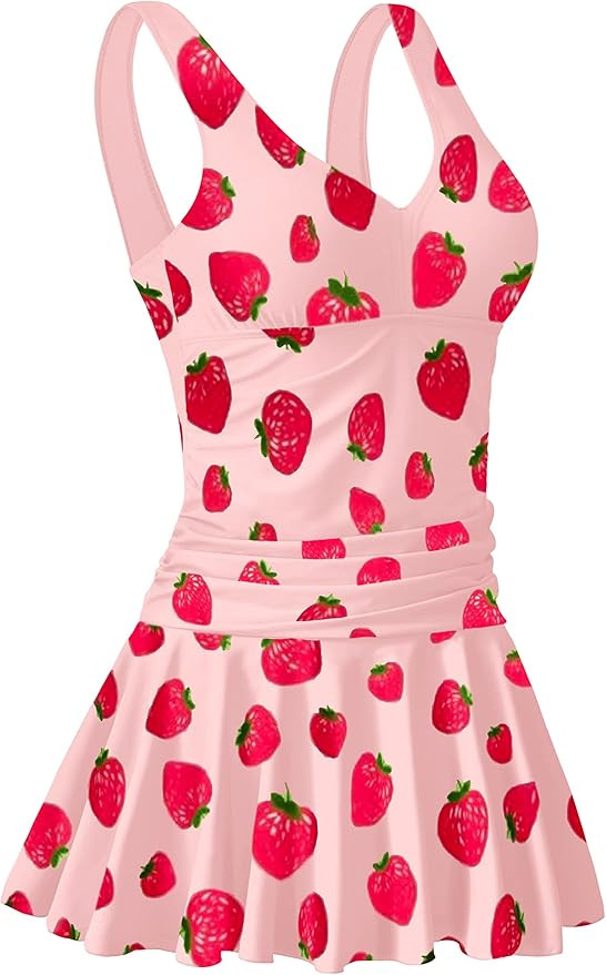 AONTUS Women's One Piece Plus Size Swimsuits Tummy Control Swimwear Bathing Suits | Amazon (US)