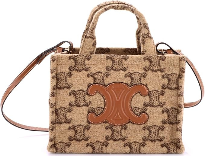 Amazon.com: Celine, Pre-Loved Cabas Thais Tote Triomphe Wool Small, Neutral : Luxury Stores | Amazon (US)