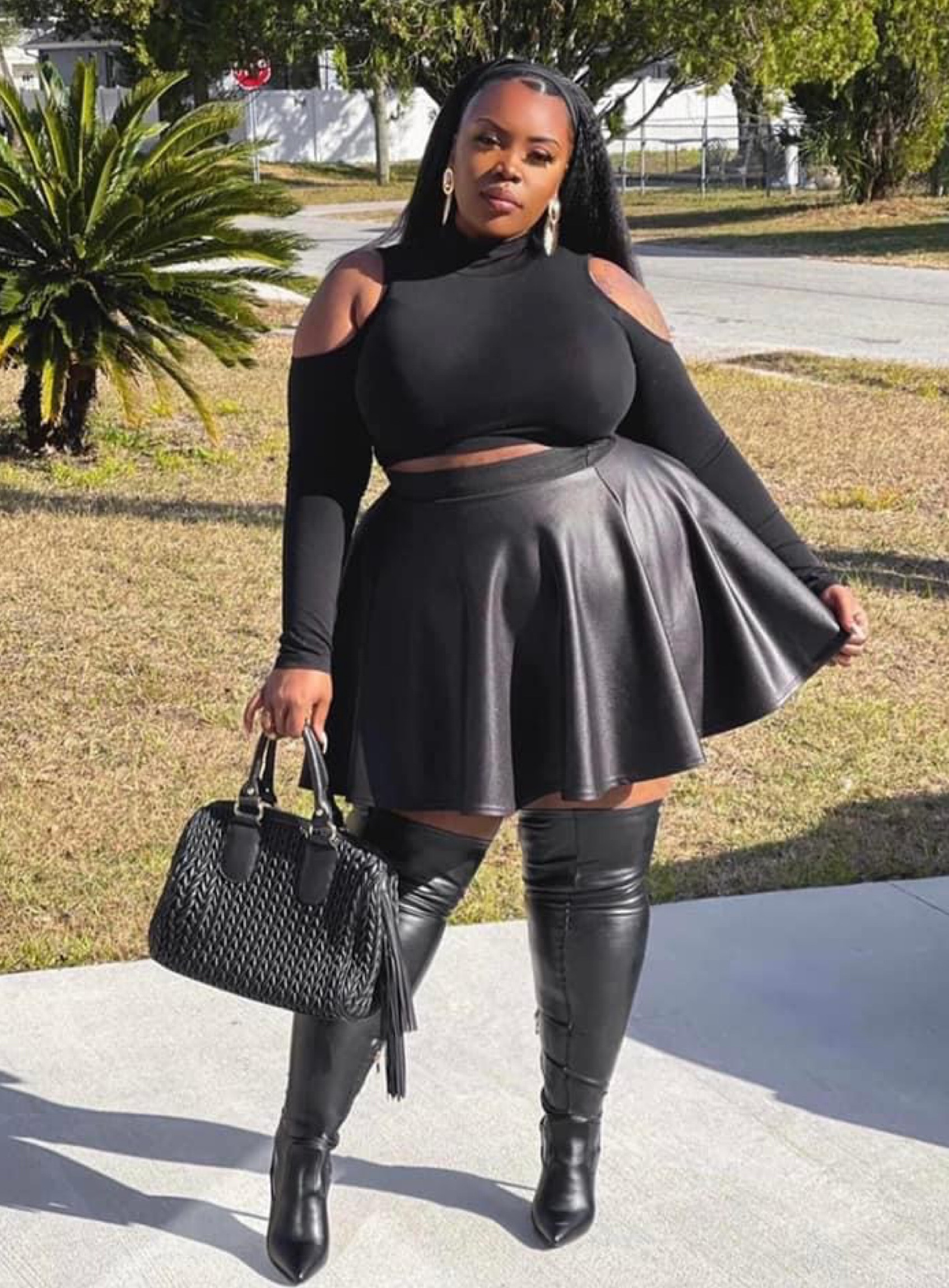 Dressed in All Black 

A fall ready, all black, outfit of the day … featuring faux leather, textures and thigh high boots. None of the original items are available because they were all purchased years ago and kept in my closet as staples. Please enjoy the similar options below and use charisma at check out to save. 

#LTKcurves