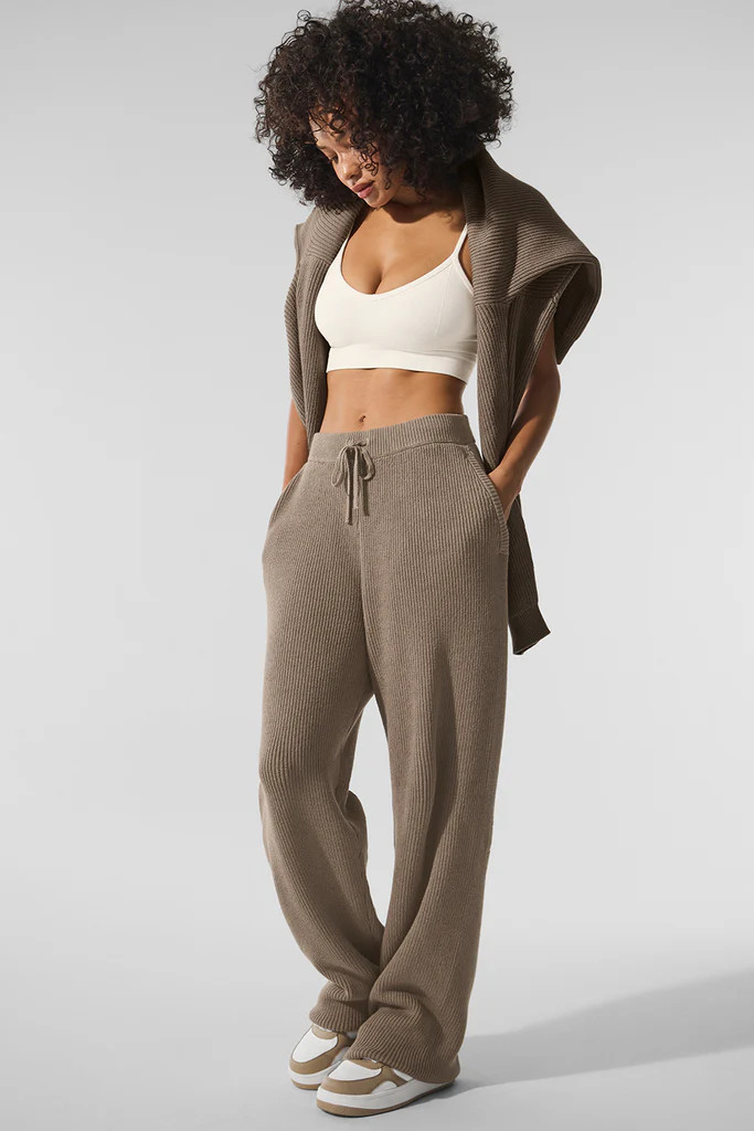 Domain Rib Knit Sweatpant | Alo Yoga (US)