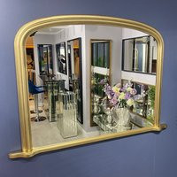 Antique Gold Large Arch Top Over Mantle Ornate Wall Mirror 112cm X 80cm - Balmoral | Etsy (UK)