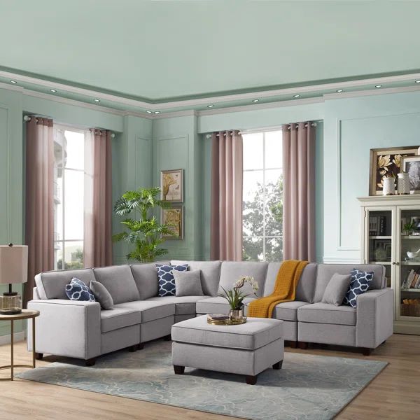 Forbestown 7 - Piece Upholstered Sectional | Wayfair North America