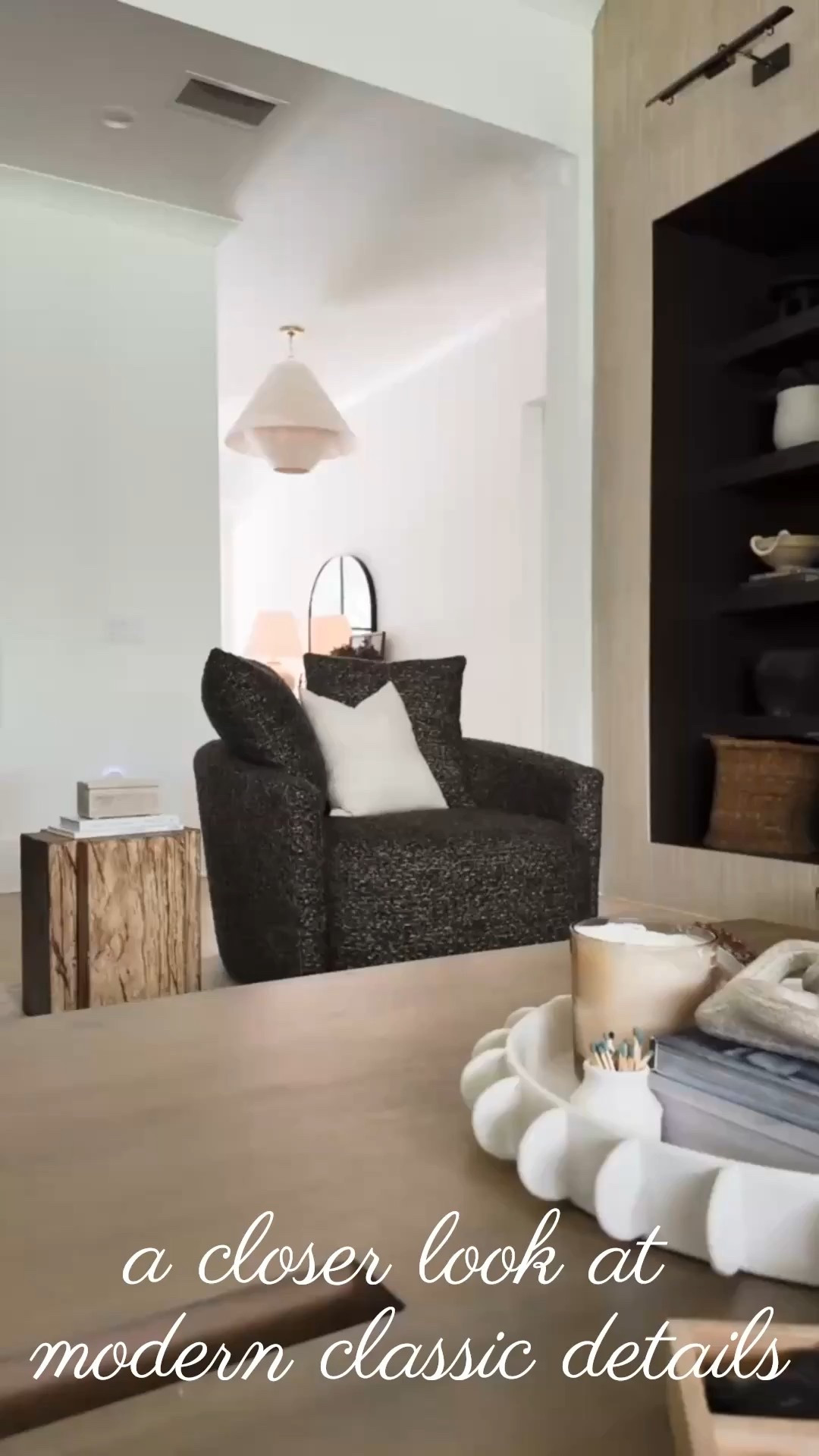 ✨ It’s the details that transform a space. From the sculptural tray and stacked coffee table books to warm woven textures and sleek built-ins, this Modern Classic living room proves that layering neutrals never has to feel boring. 🤎 Cozy, timeless, and effortlessly stylish.

Do you want to bring our dreamy Modern Classic style interior design into your own home? 🏡 You’re in luck! Reserve our Online Interior Design packages today -> https://porcheandco.com/edesign ✨ We can’t wait to work with you & design your home with #porcheandco

#porcheandco #modernclassic #coffeetablestyling #livingroomdesign #neutralstyle #modernclassicstyle #interiorinspiration #homedecorideas #livingroomgoals #interiorstyling


#LTKvlog #LTKdayinmylife #LTKHome