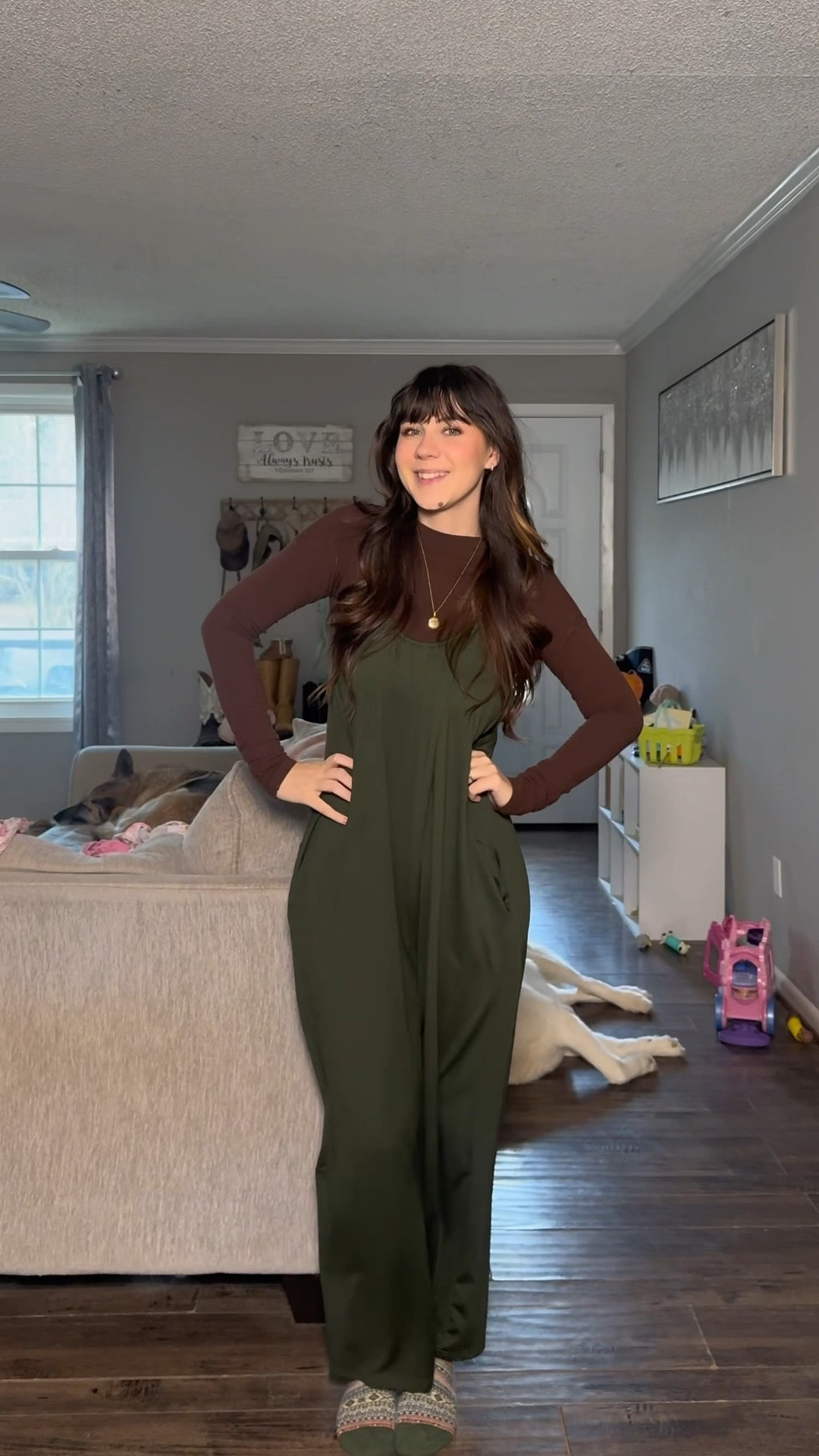 Get dressed with me as a 25 year old stay at home mom! A comfy casual outfit for staying home or running errands! 

#LTKootd #LTKmomlife #LTKgrwm