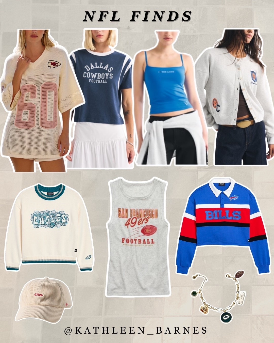 NFL gear for the ladies — football season, tailgating, sports