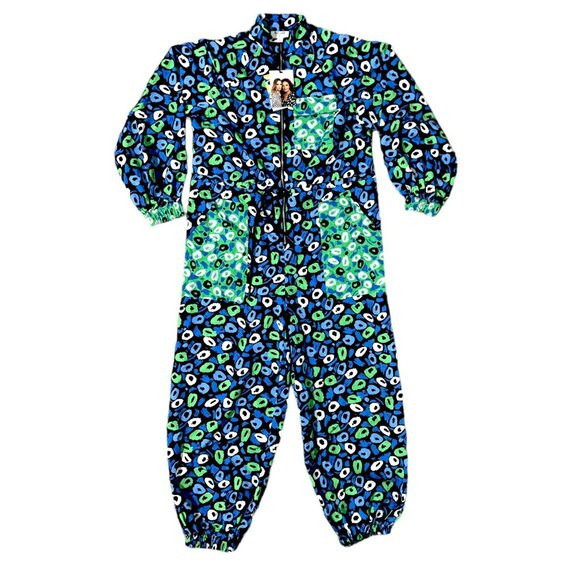 DVF x Target Jazz Dots Women's Nylon Jumpsuit Blue/Green/White Print XXS NWT | Poshmark