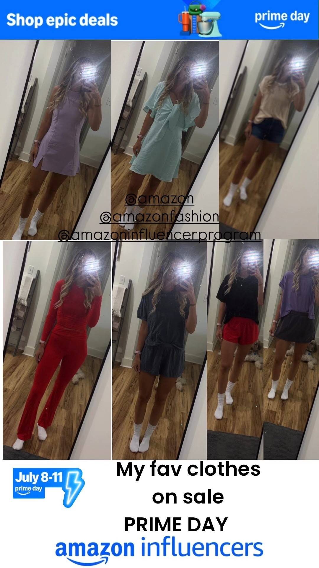 Prime day .. DAY 3 , these are some of my favorite clothing items that are on sale! From comfy fashion to dressy , all the way to sunglasses and athletic wear! Summer dresses are on sale, accessories are on sale! Check out my full prime day collection! 

#LTKFindsUnder50 #LTKStyleTip #LTKSaleAlert

#LTKSeasonal #LTKShoeCrush #LTKActive