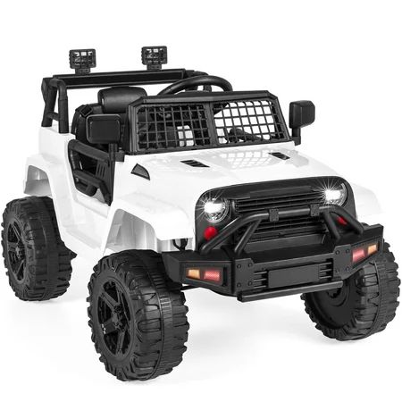 Best Choice Products White 12 V Classic Truck Powered Ride-On with Parent Remote Control and LED Lig | Walmart (US)
