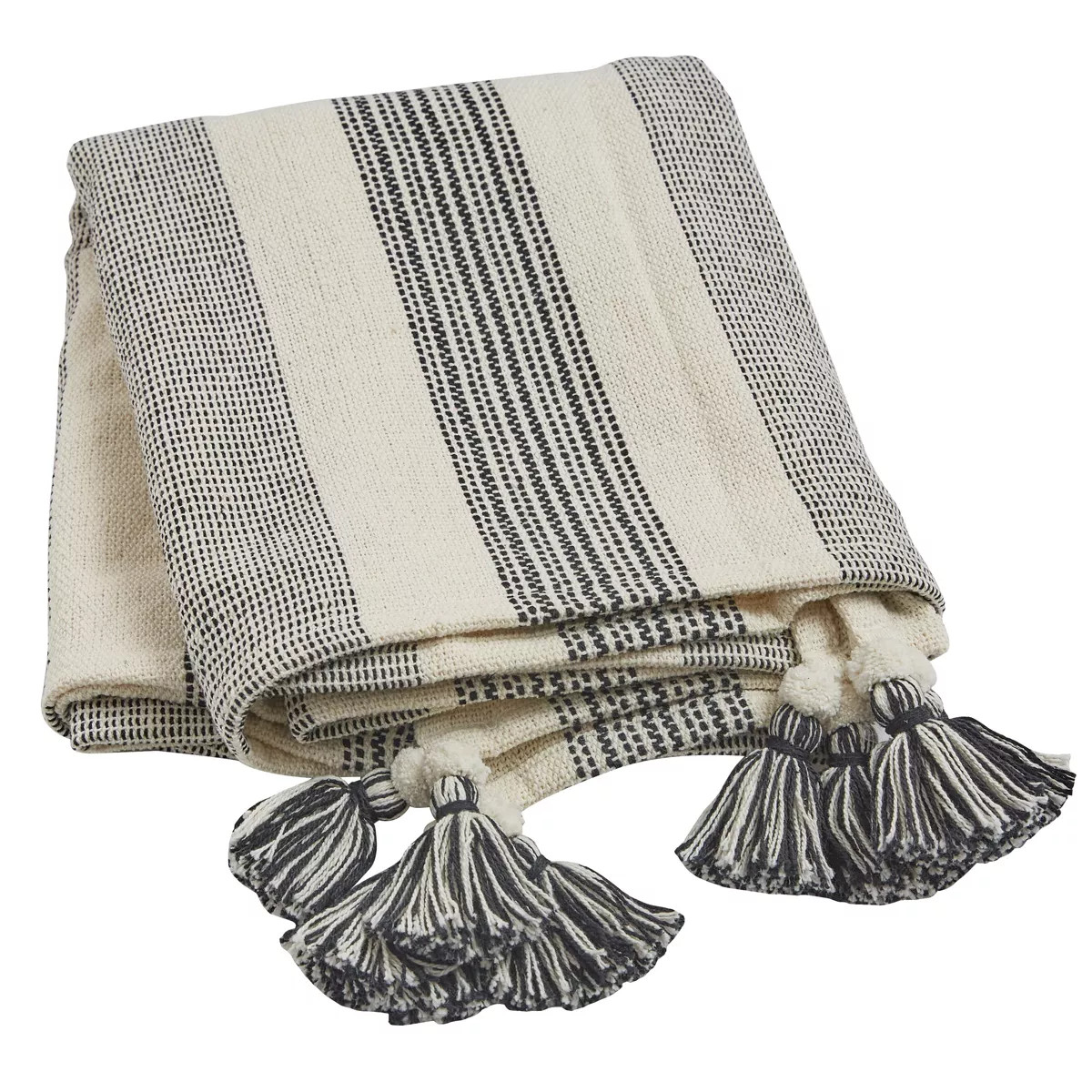 Split P Raven Stripe Throw - 60''L - Off-White | Target