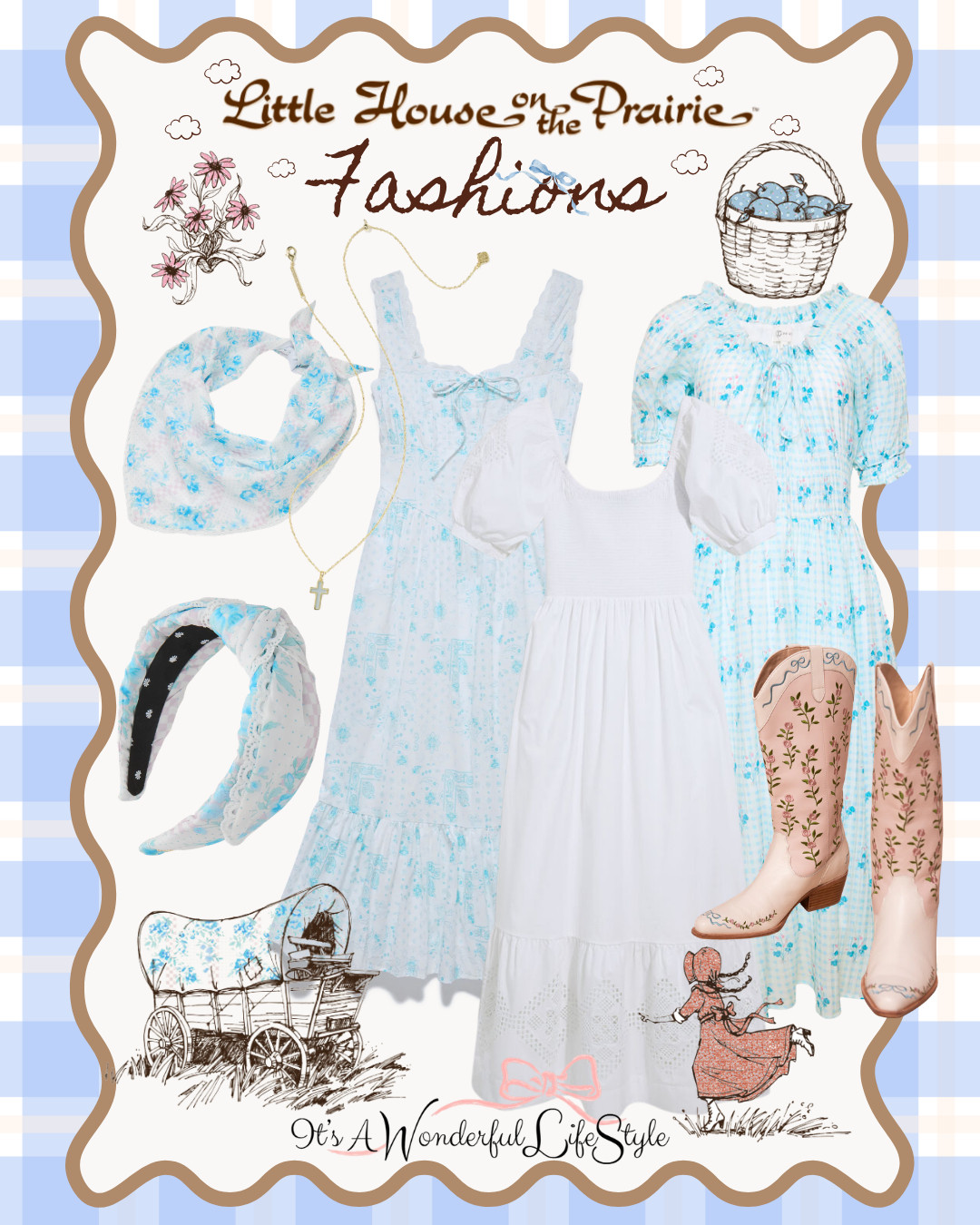 Prairie style, but make it fashion!

I rounded up the sweetest Little House on the Prairie-inspired looks filled with soft florals, pretty prairie dresses, and charming limited-edition Lele Sadoughi accessories. 

Shop these pretty prairie finds in my LTK! 

“She is clothed with strength and dignity.”  Proverbs 31:25 

Clip Art Image Credit: Lele Sadoughi 

 