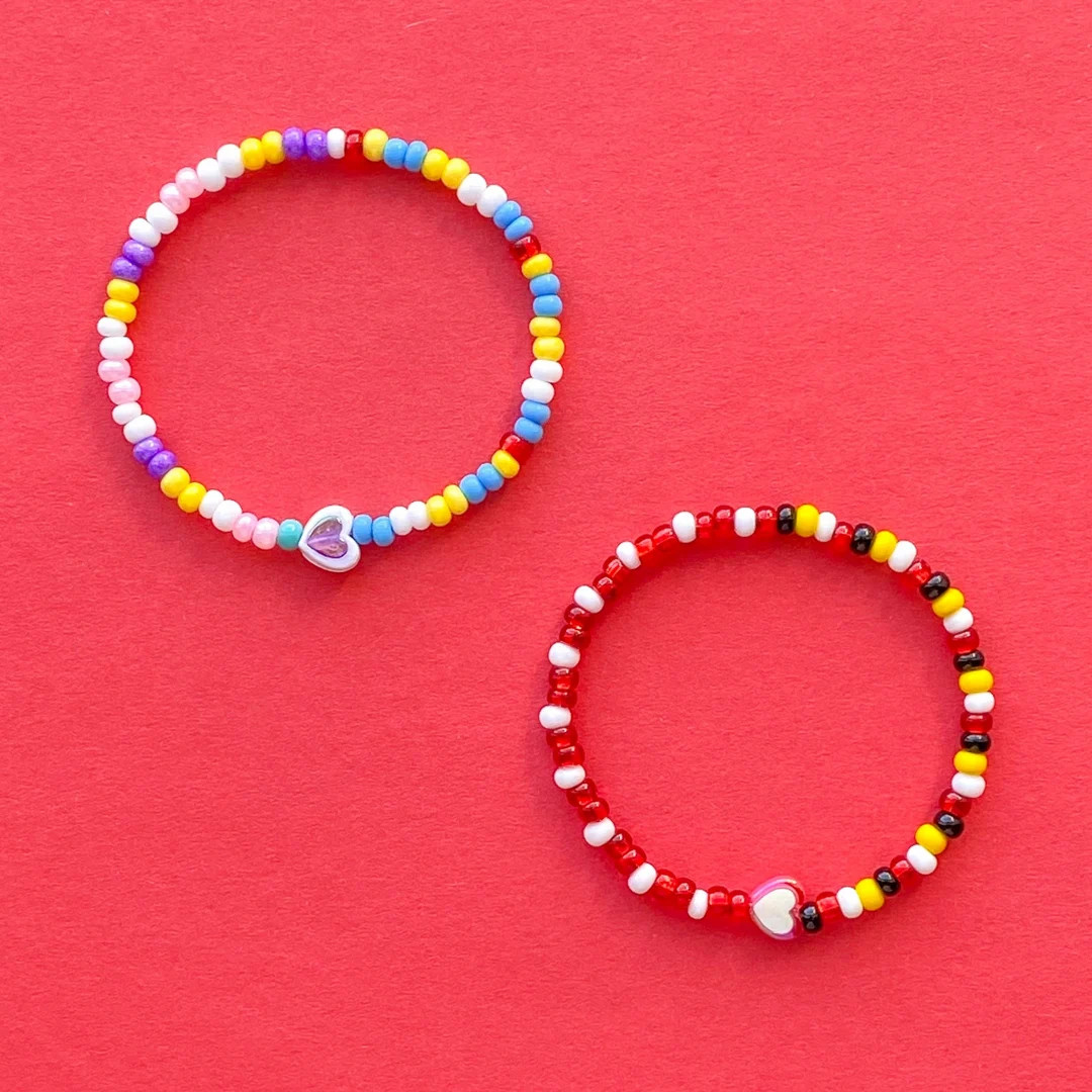 Couples Stacker Bracelets, Stacking Stretch Bracelets, Beaded Bracelets, Layering Jewelry | Etsy (US)