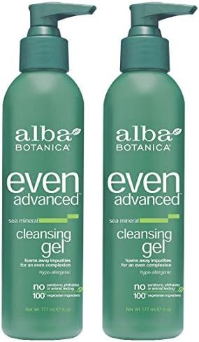 Alba Botanica Even Advanced, Sea Mineral Cleansing Gel, 6 Ounce (Pack of 2) | Amazon (US)