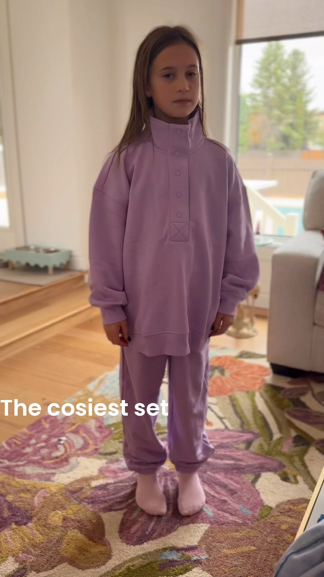 The cosiest set for tween girls .  She is wearing a youth large .  

#LTKfall #LTKwinter #LTKcanada