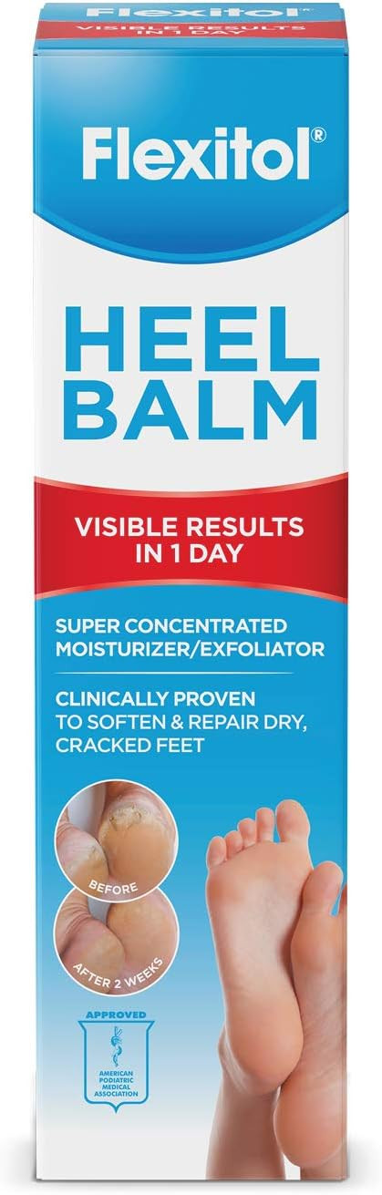 Flexitol Heel Balm, Rich Moisturizing & Exfoliating Foot Cream, Original Version, 4 Oz | Amazon (US)