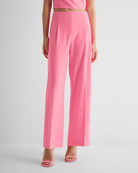 Super High Waisted Pleated Stovepipe Pant | Express