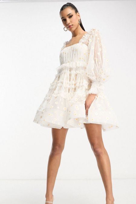 White puff sleeve tulle daisy dress for summer

#LTKstyletip #LTKFind #LTKSeasonal