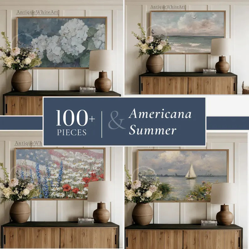 100+ Summer & Independence Day Frame TV Art Bundle | Americana Decor (digital Download) |TS110 - ... | Etsy (Global)