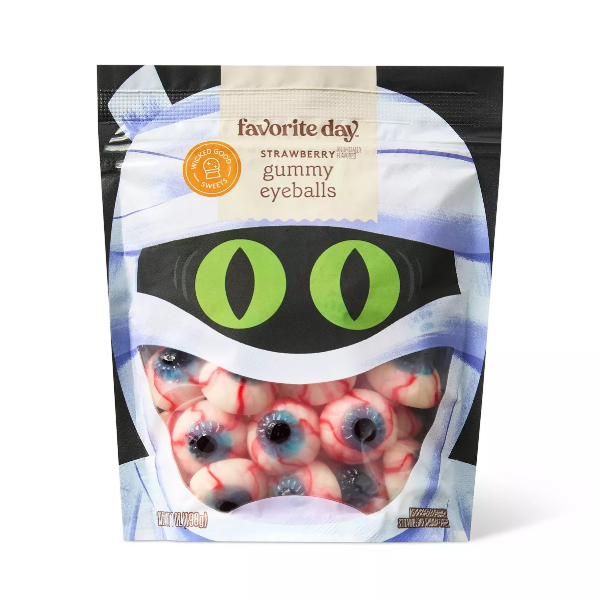 Halloween Strawberry Gummy Candy Eyeballs - 7oz - Favorite Day™ | Target