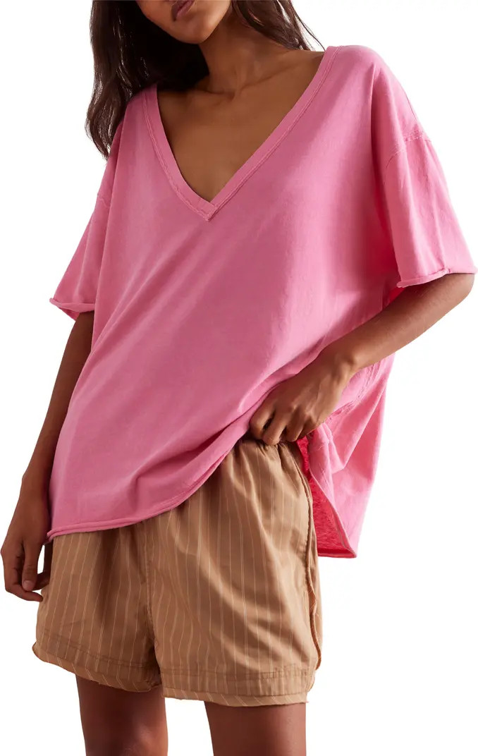 Nina V-Neck Cotton T-Shirt | Nordstrom