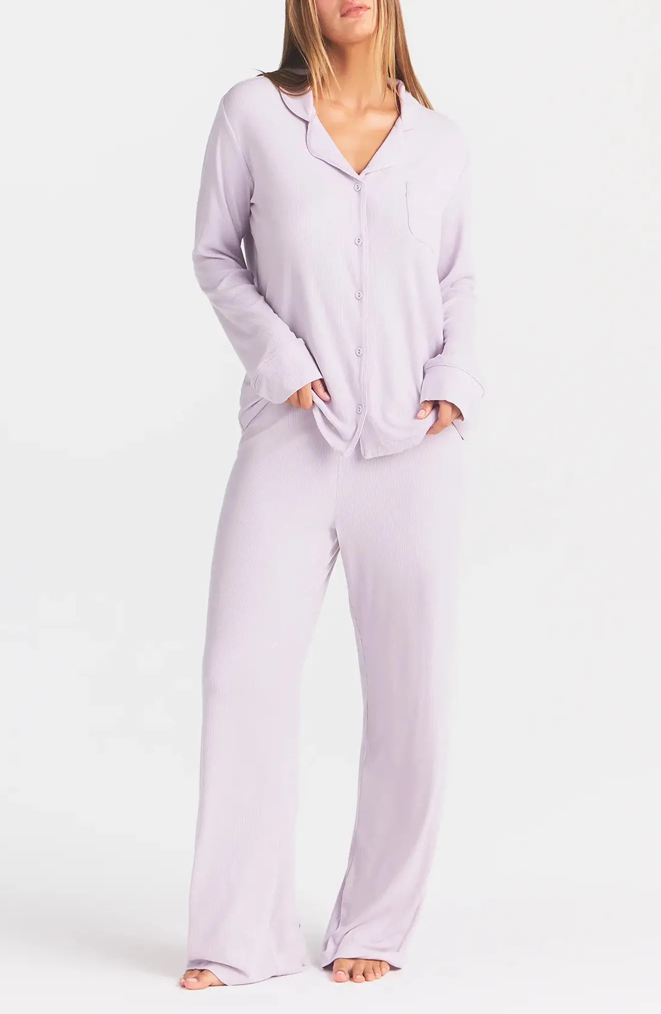 SKIMS Soft Lounge Rib Sleep Set (Women) | Nordstrom | Nordstrom